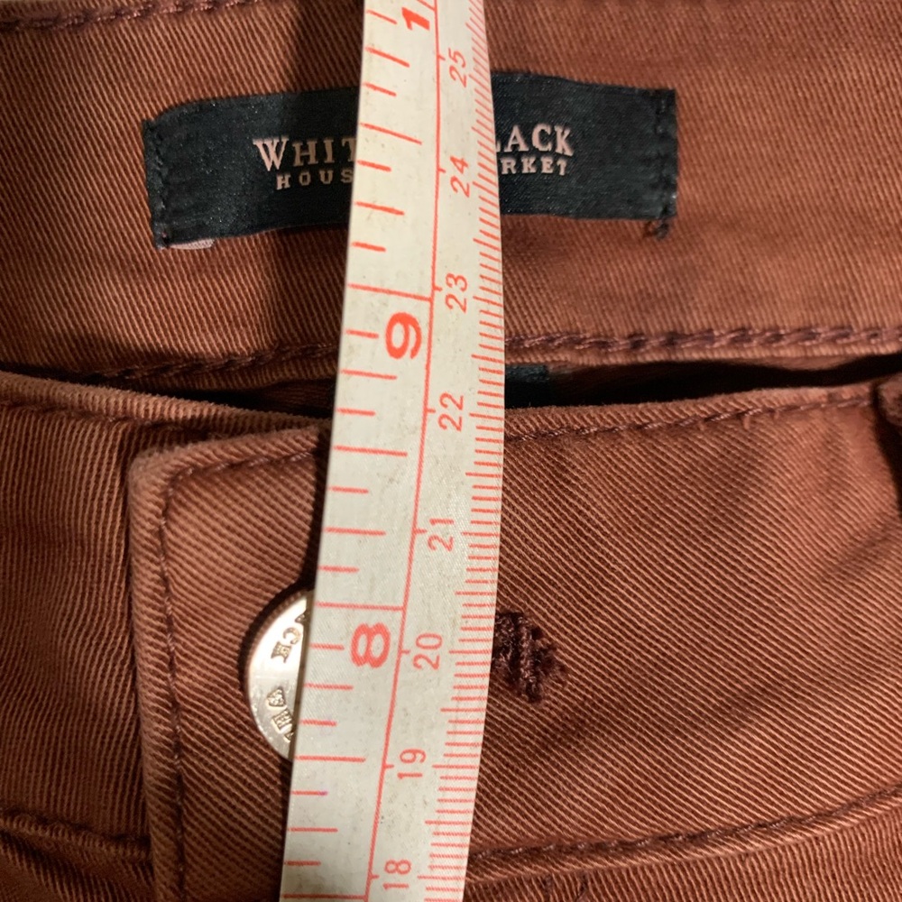 White House Black Market skimmer brown pants. Size 6. - Picture 7 of 9
